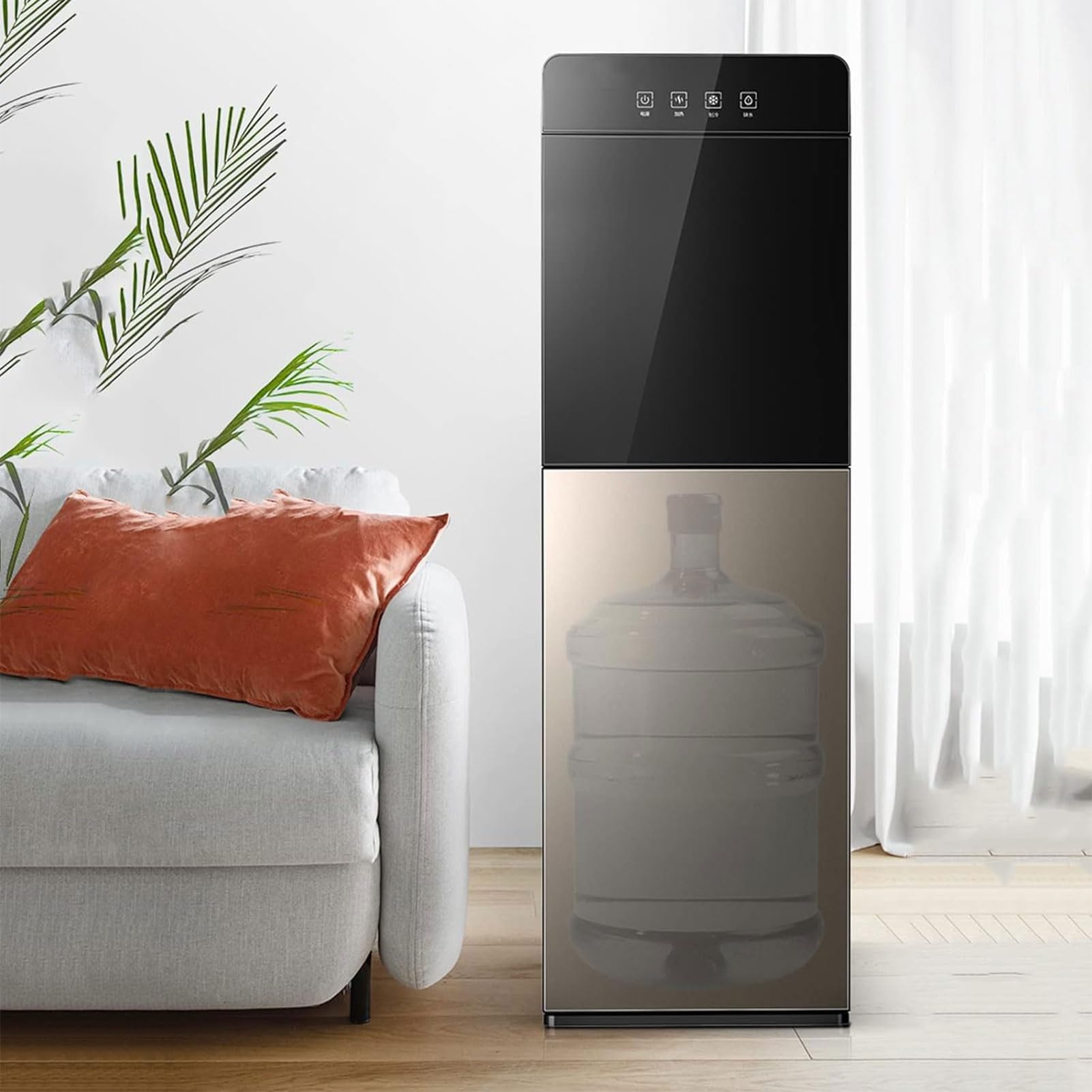 Wasserspender für gekühltes und raumtemperiertes Wasser – Einfache Installation, Ideal für den Einsatz Zuhause und in kleinen Unternehmen entwickelt (Grey)