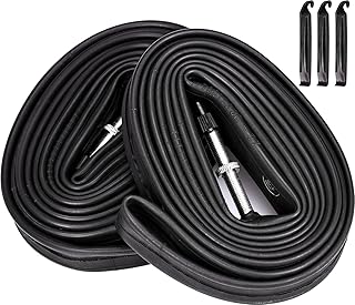 BEAUGIREW 2 Pack 700C Road Bike Tubes 700 x 18C/20C/23C/25C FV 48mm Presta Valve Bicycle Tubes Compatible with 700x18C 700x19C 700x20C 700x21C 700x22C 700x23C 700x24C 700x25C Road Tire Tubes