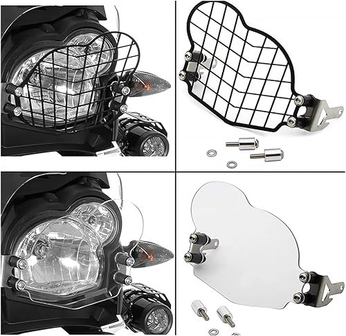 Miniatura 2 de PIKIS Motobike - Rejilla para faro delantero de motocicleta BMW G 650 GS G650GS 2011-2017, cubierta protectora de luz protectora para parrilla,