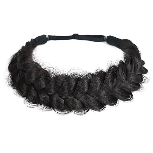 Braid Headband 2 Strands Messy Classic Chunky Long Plaited Wide