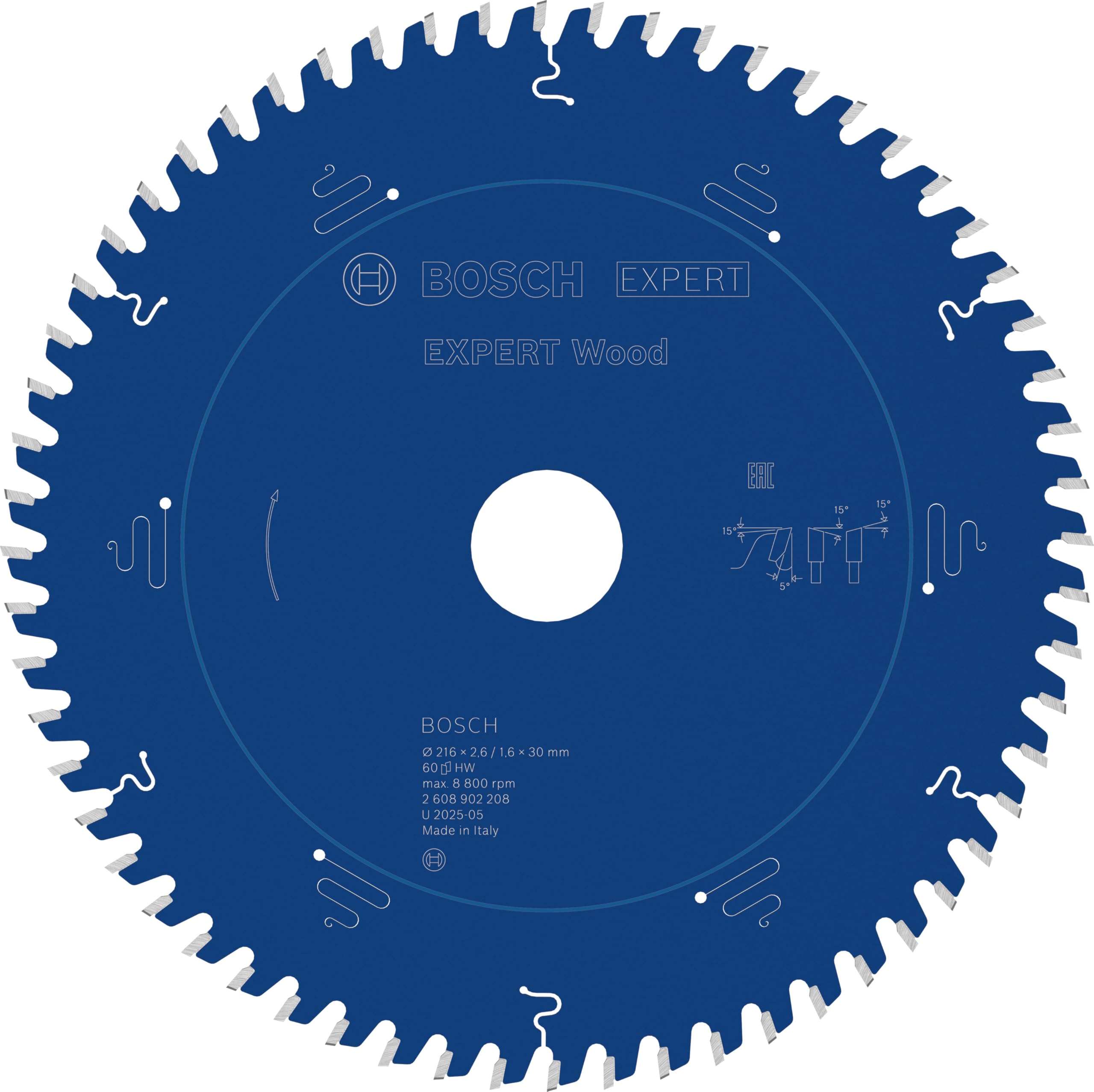 Bosch 1x Tarcza pilarska EXPERT Wood (do Miękkie drewno, Ø mm, Professional Akcesoria Przewodowa stołowa pilarka tarczowa)