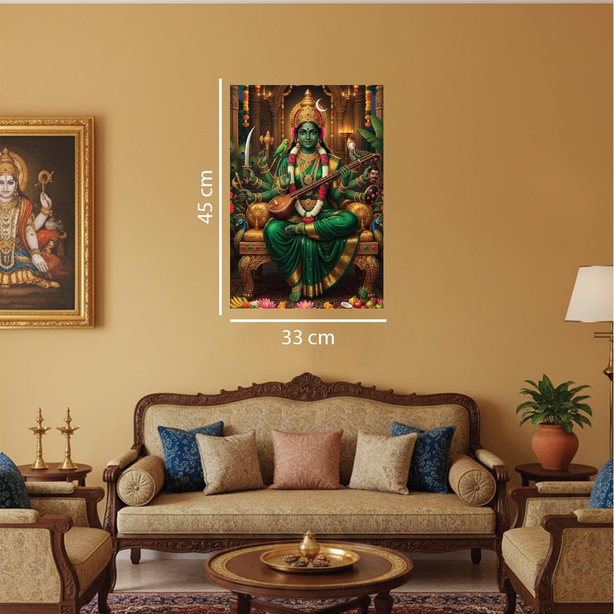 Goddess MATHANGI WALL Sticker-MATANGI WALL STCIKER-MATHANGI WALL Poster Sticker 1