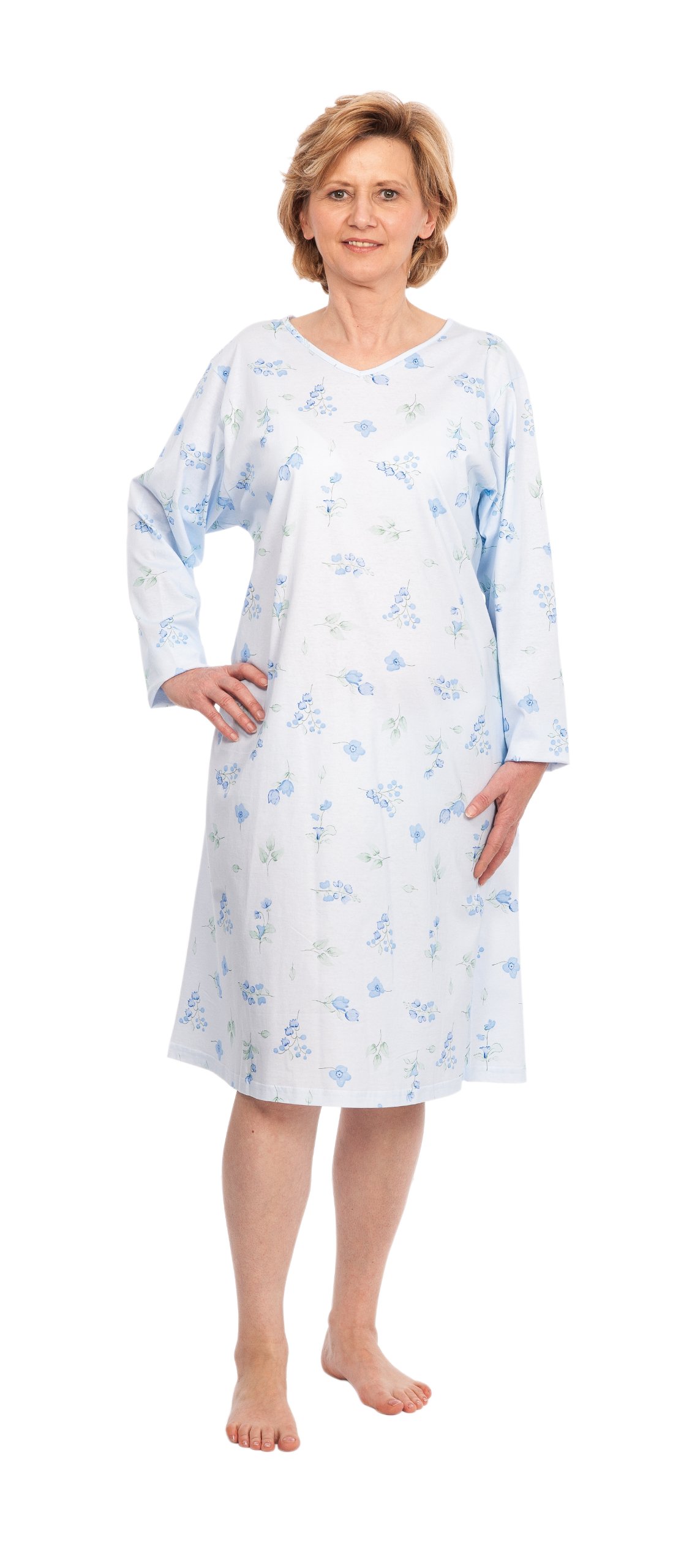 Suprima 4 – 070 – 038 Manga Larga bata de hospital, tamaño S/M, Rosa