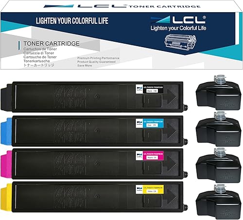 LCL Cartucho de tóner de repuesto compatible para Kyocera TK8327 TK-8327 TK8327K TK-8327K TK-8327C TK-8327M TK-8327Y 1T02NPCUS0 1T02NPCCS0