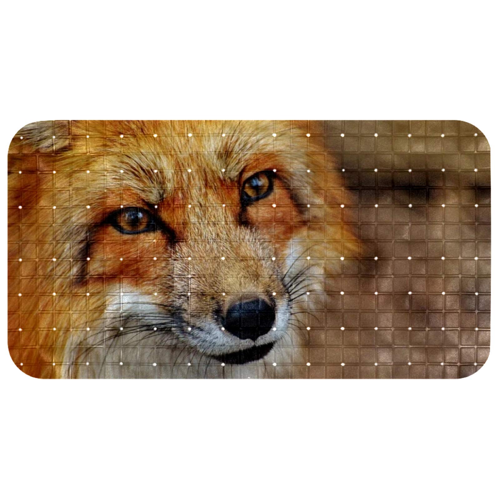 Tapis de douche massant sans BPA Wildpark Fox avec ventouses de fixation