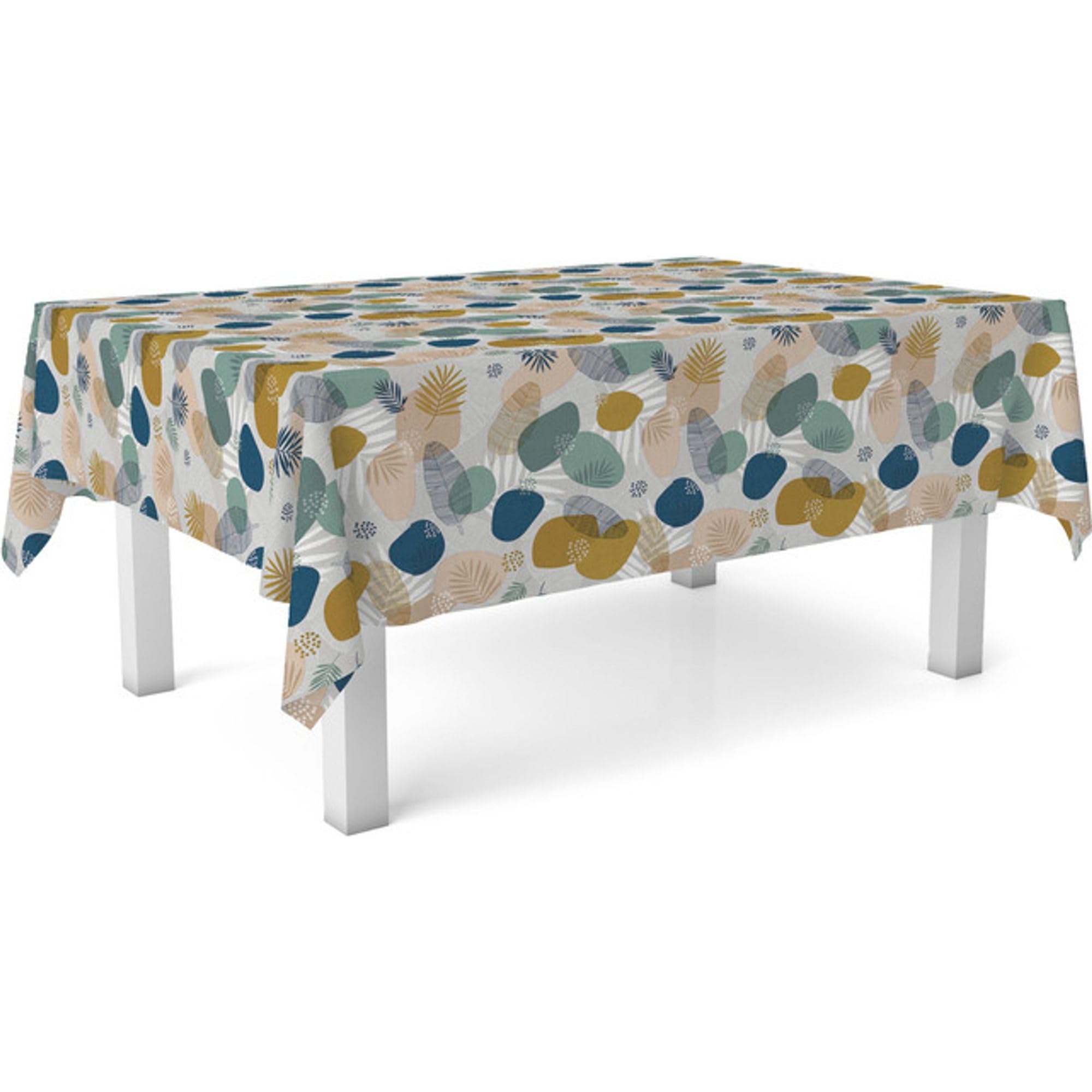Nappe en Toile cirée Anti-Taches 100% fabriquée en Espagne Tormes Vert