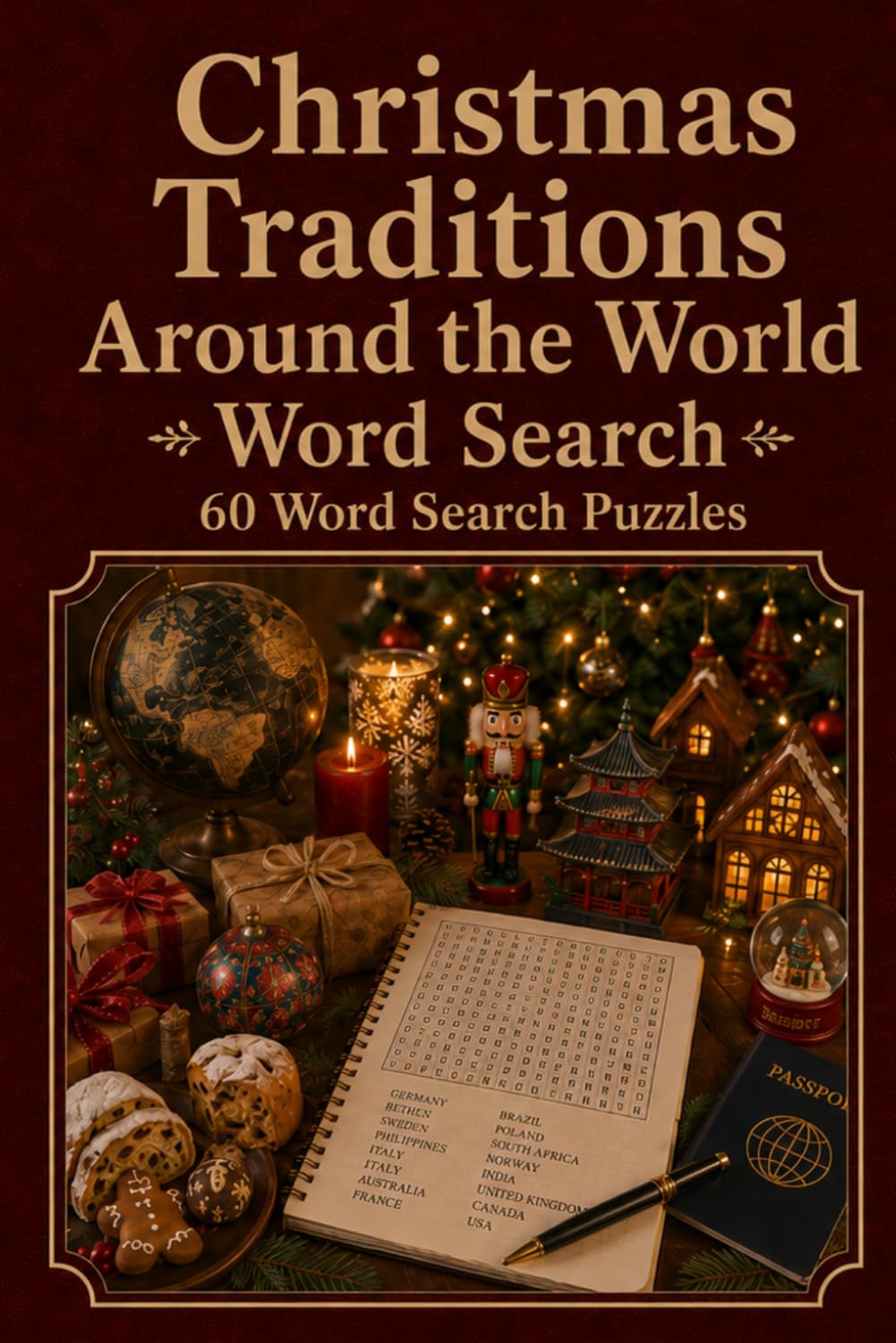 Christmas Traditions Around the World Word Search 60 Word Search Puzzles: |6x9 Inches, 120 Pages | 60 word search Puzzles | Solutions Included|