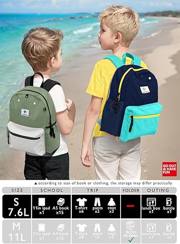 Miniatura 3 de Mochila para niños pequeños de 1 a 3 años mochila para bebé con correa para niños y niñas, arnés antipérdida para caminar, T-cactus-s, Pre-k 1-3 (12