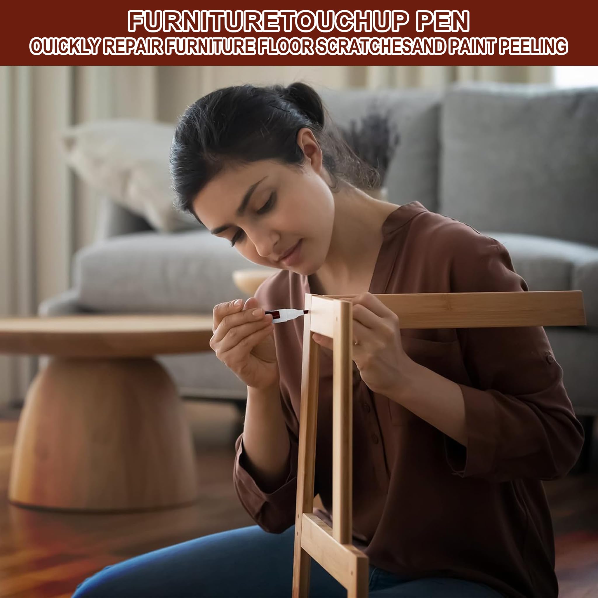 Kit di 10 matite Cera per Riparare Graffi e Macchie sul Legno. Include Colori Legno e tonalità Neutre. Ideale per Pavimenti, mobili e tavoli.