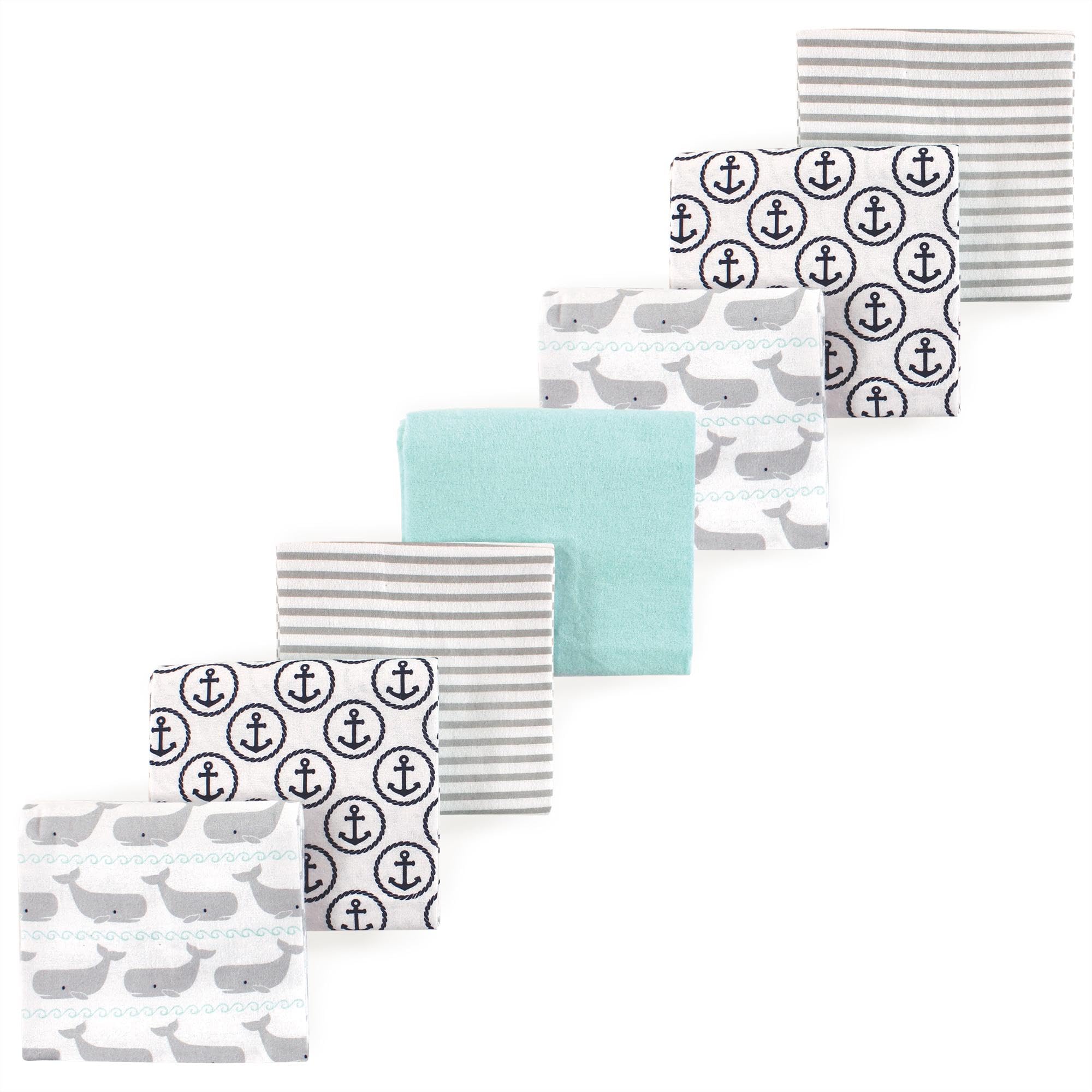 Luvable Friends Little Treasure Flannel Receiving Blankets 7pk