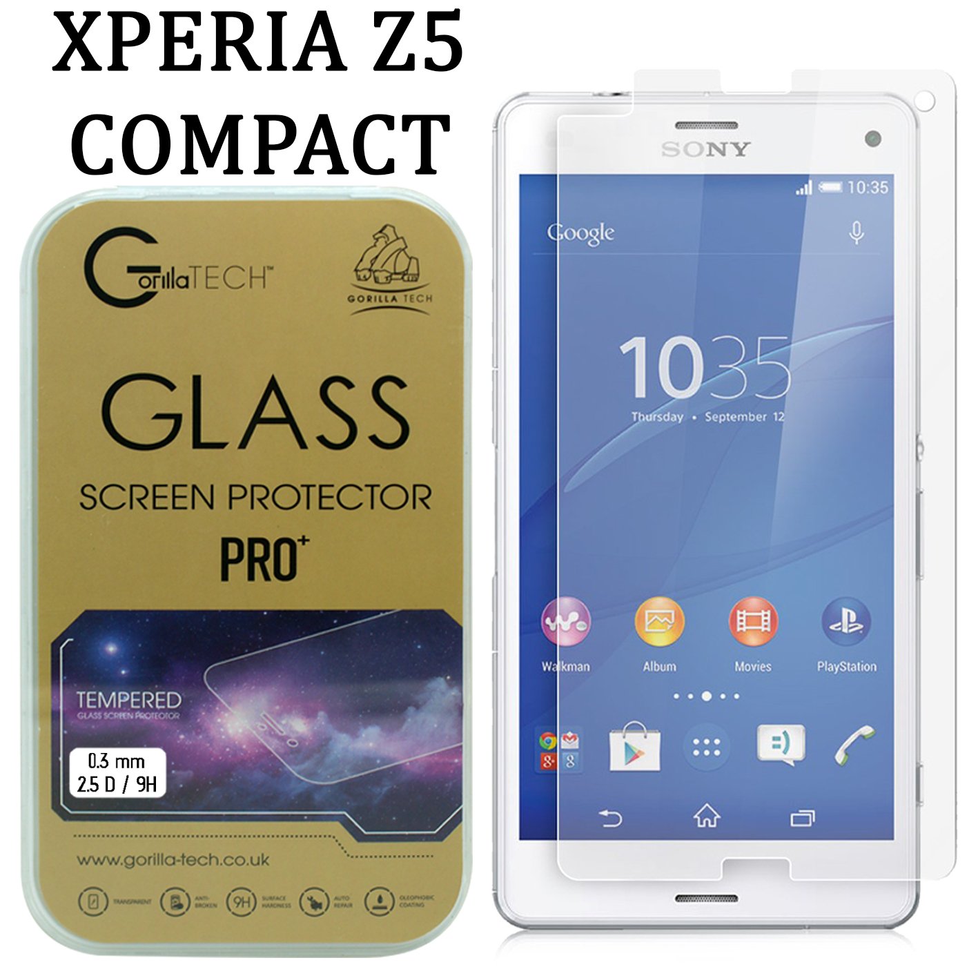 Pellicola Protettiva MediaDevil Crystal Clear Per Sony Xperia Z5 Compact – 2 Pezzi + Kit Applicazione - 5
