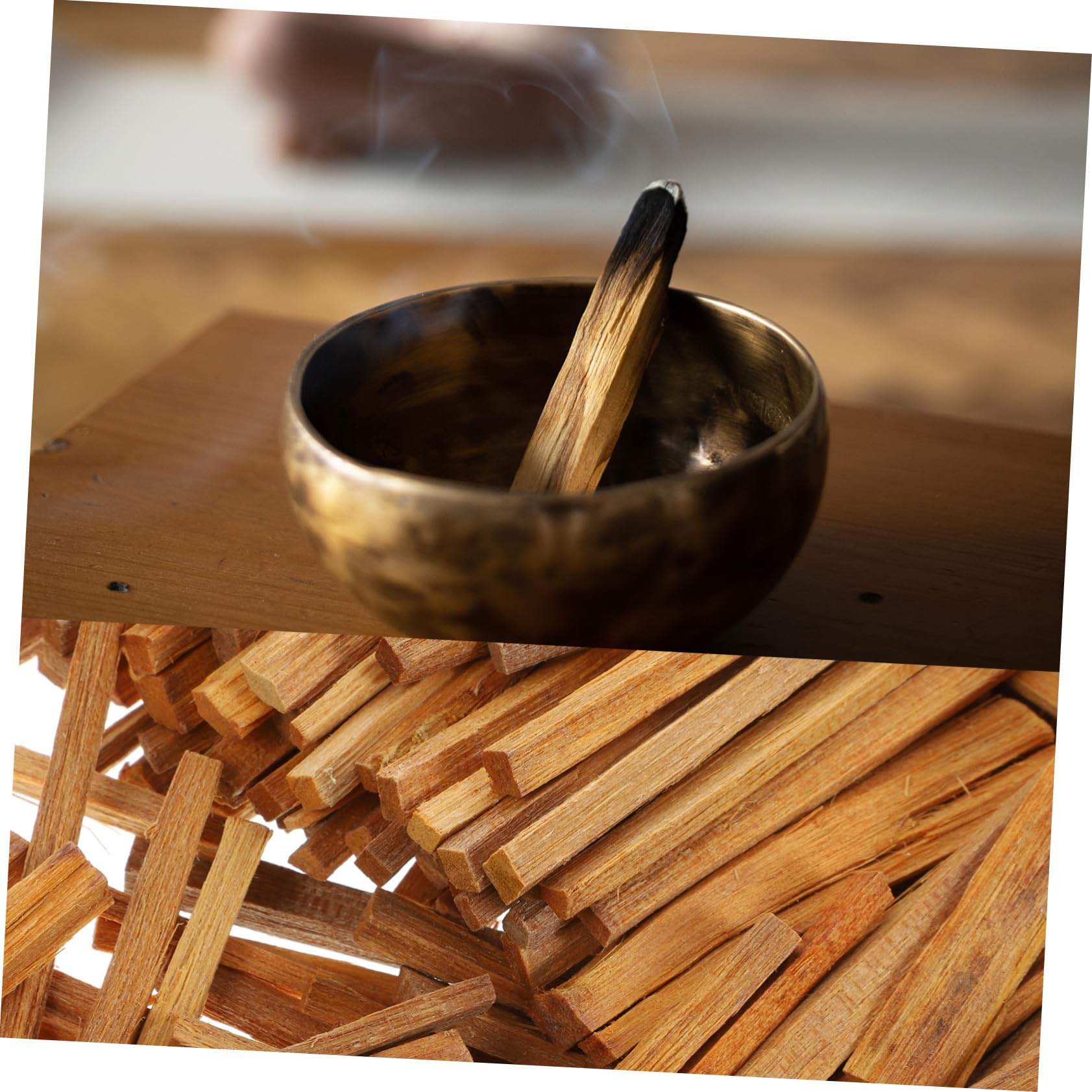 TOYANDONA Bastoncini di Legno di Sandalo Profumati la Casa, Strisce di Incenso Naturali in Legno di Sandalo 250g, Incenso Fatto a Mano per Meditazione e Purificazione Aria, Decorazione