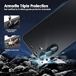 TENOC Camera Lens Protector for Samsung Galaxy A17, 9H Tempered Glass Camera Screen Cover, Black Metal Individual Ring