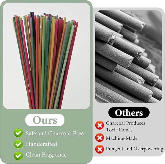 Incense Sticks,240 Stick joss sticks with 2 Stick Incense Holder | 10 Fragrance Incense,Lavender,Lemon Grass,Jasmine,Minty,Milky,Oceanic,Joss Sticks for Home Indoors,Outdoor Garden
