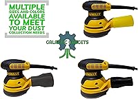 Vista 2 de Adaptador de vacío para lijadoras Dewalt - Recolección superior de polvo y ajuste de precisión - Galactic Gadgets (1-1/4 pulgadas - rojo)