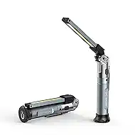 HOTLIGH Magnetic Work Light, 1200LM Rechargeable Work Light with Hook, 3 Mode & Hands-Free Mechanic Light, Magnetic Flashlight for Car Repairing/Emergency/Outdoor Work