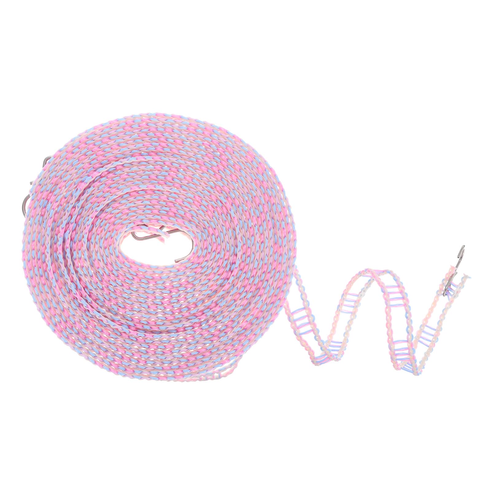 sourcing map Windproof Clothesline, 8M 26ft Plastic Non-Slip Clothes Drying Rope Portable Travel Clothesline for Courtyard Outdoor Laundry Camping, Purple