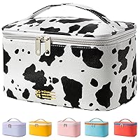 Vista 1 de KITENROM Bolsa de Maquillaje Portátil para Viaje, Bolsa de Cosméticos con Soporte para Brochas, Bolsa de Maquillaje Impermeable para Mujeres