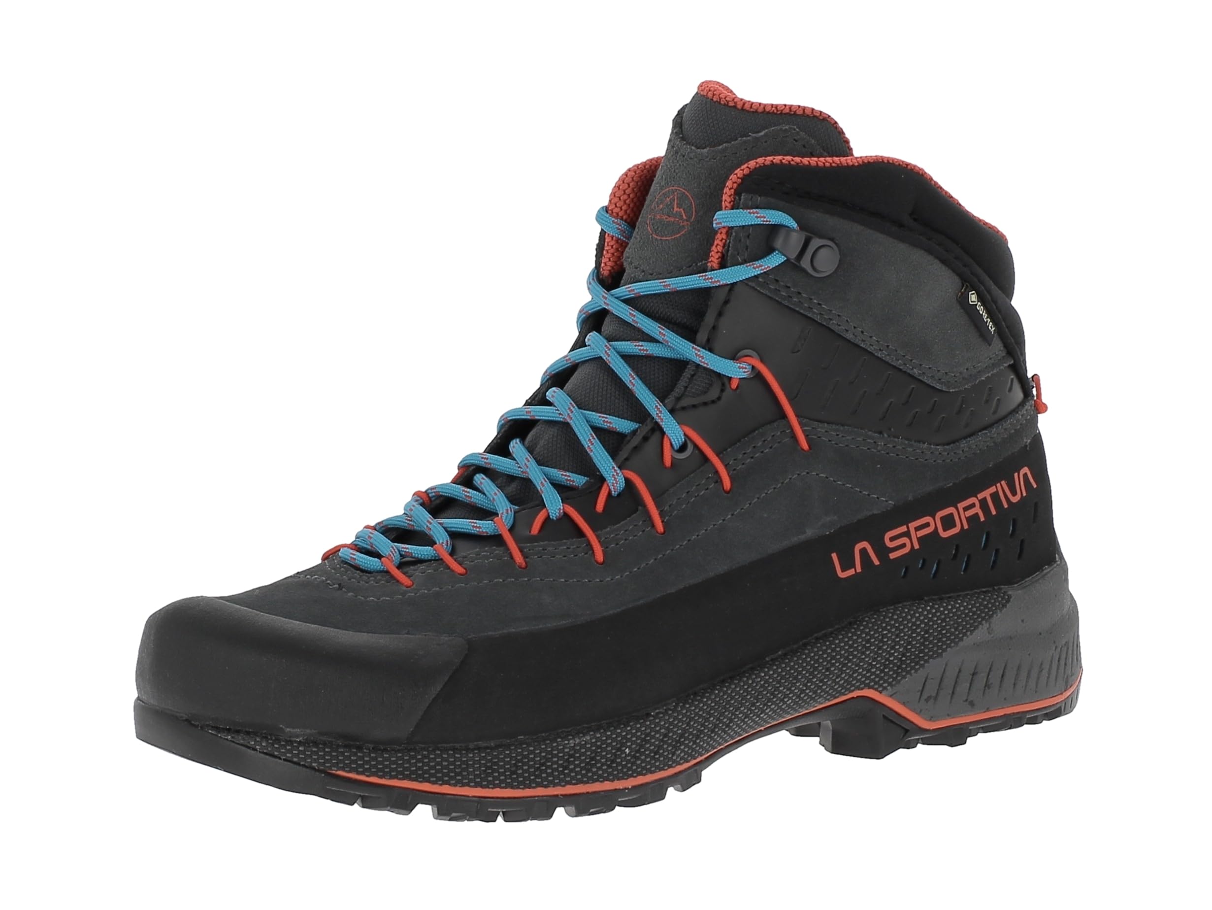 LA Sportiva LaSportiva TX4 Evo Mid GTX – Scarpe da Trekking da Uomo – Carbonio/Cherry Tomato