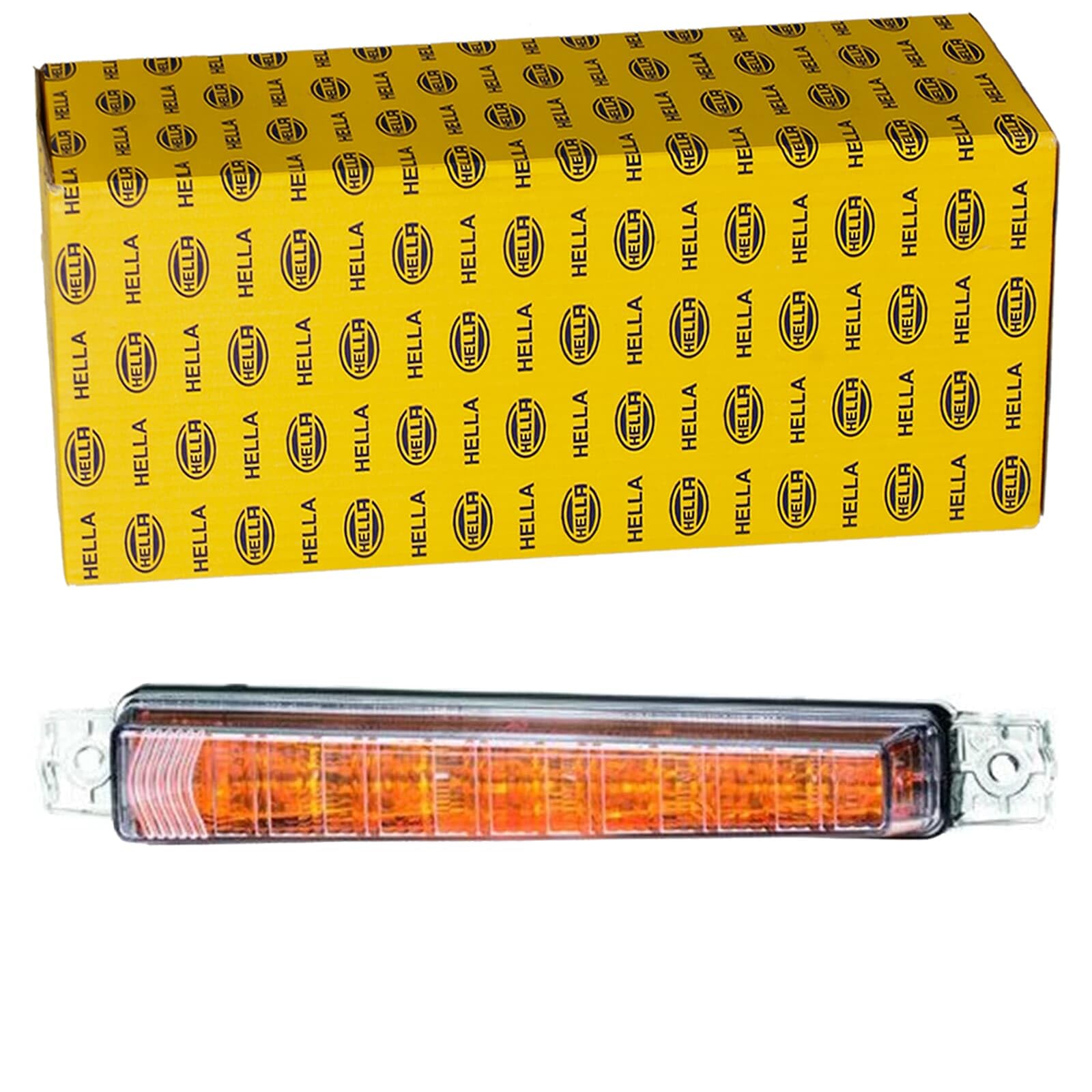 HELLA 2BA 012 846-201 Piloto intermitente - LED - 24V - montaje exterior/atornillado - Color de tulipa: transparente - Cable: 400mm - Conector: extremos de cable abiertos - delante - Cant.: 1