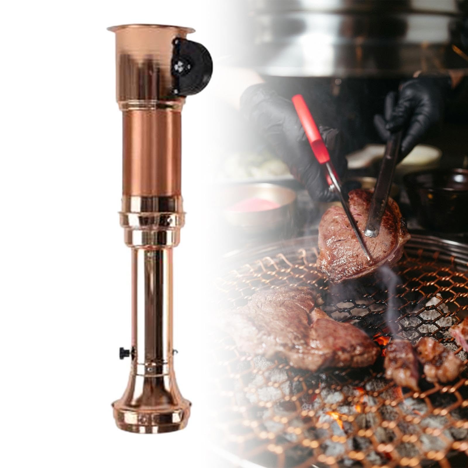 Tuyau d'Évacuation Fumée Extensible Hotte Gril Barbecue Conduit Aluminium Acier Inoxydable Adaptable Facile Nettoyer Convient Collectivité Restaurant