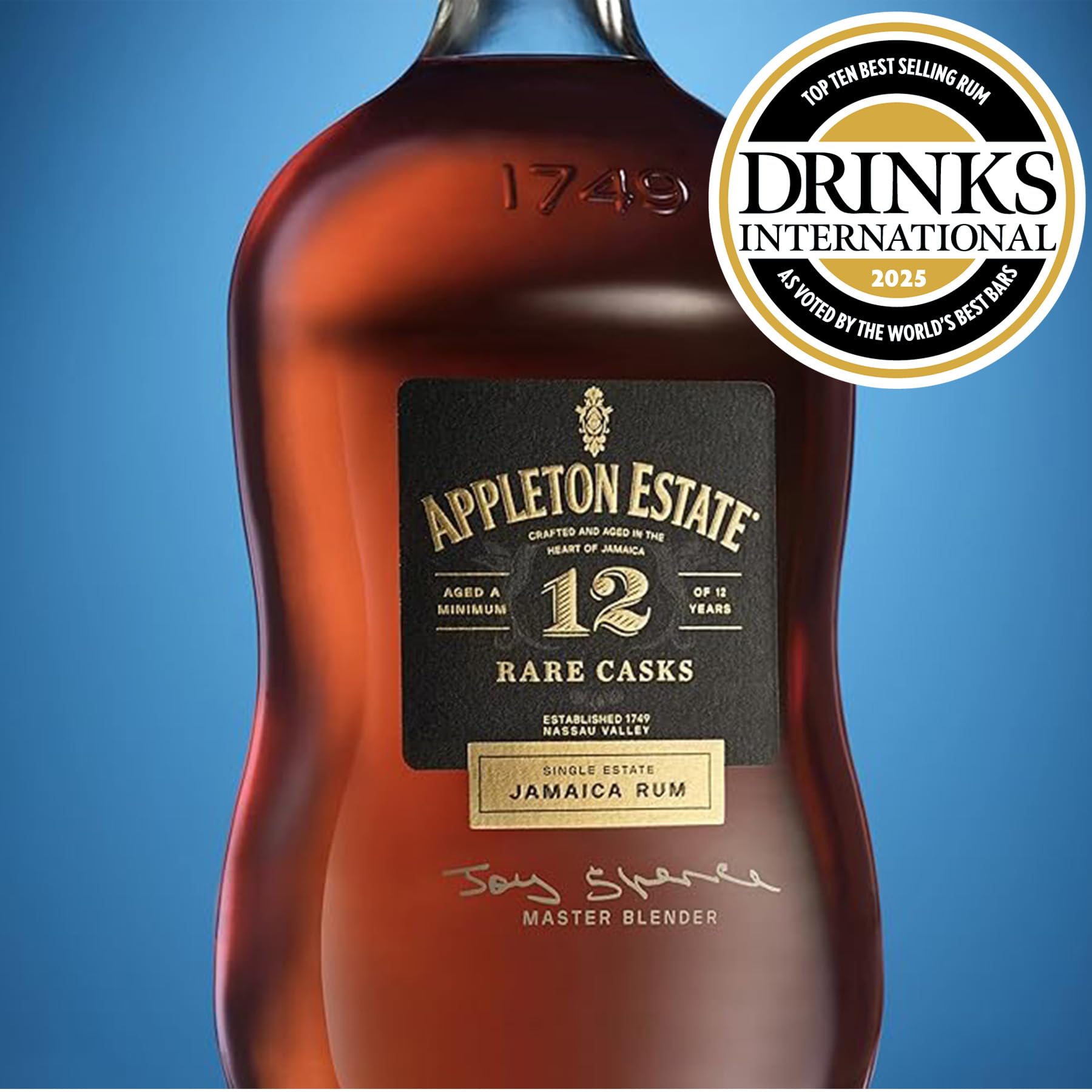 Appleton Estate 12 Years Old Rare Casks |12 Jahre gereifter, gold-brauner Jamaica Rum | Geschenkempfehlung | pur oder für Cocktails | 1 x 0,7 l