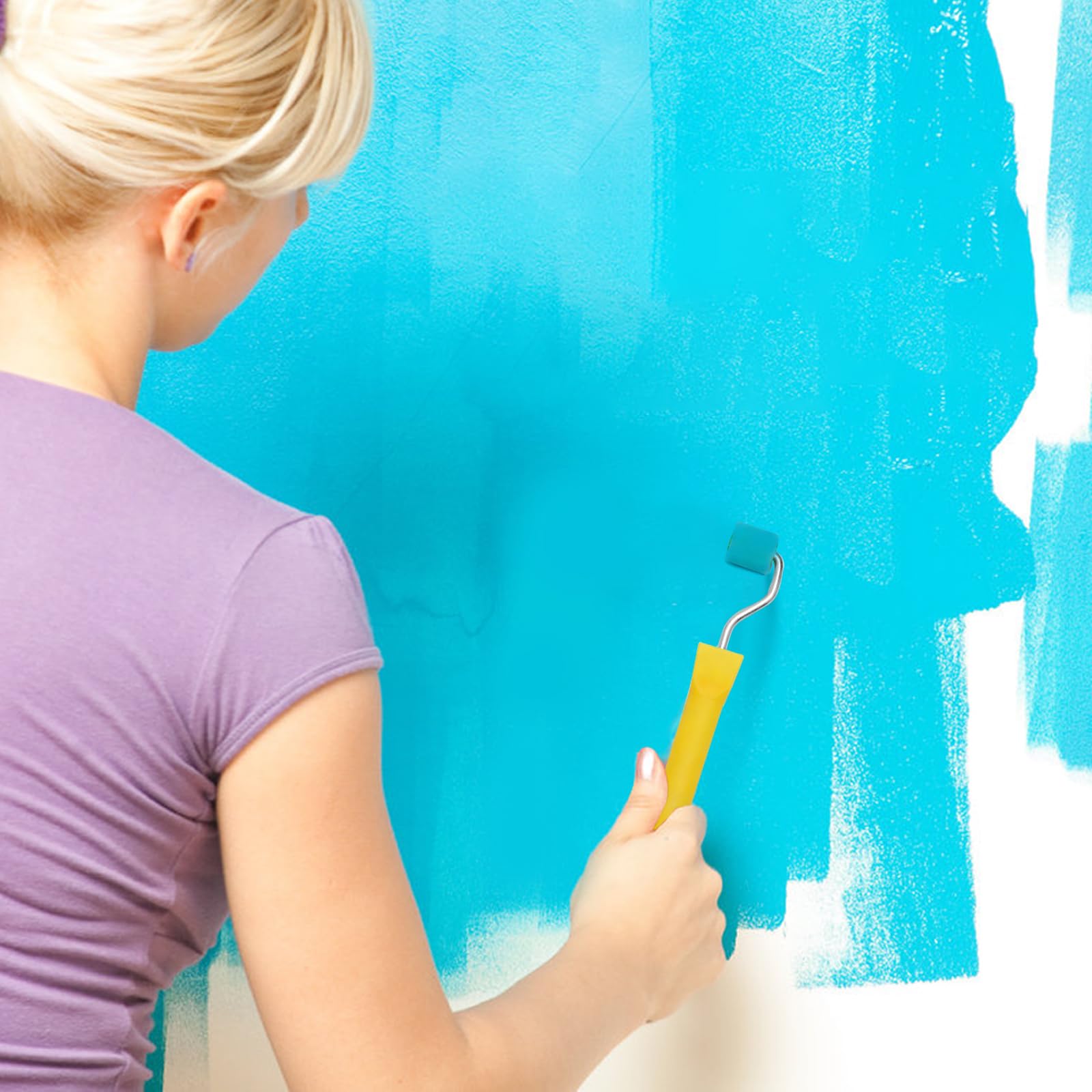 Mini Rullo Di Vernice 4 Pollici Antigoccia Pennello Copertura 10 - Foto 3