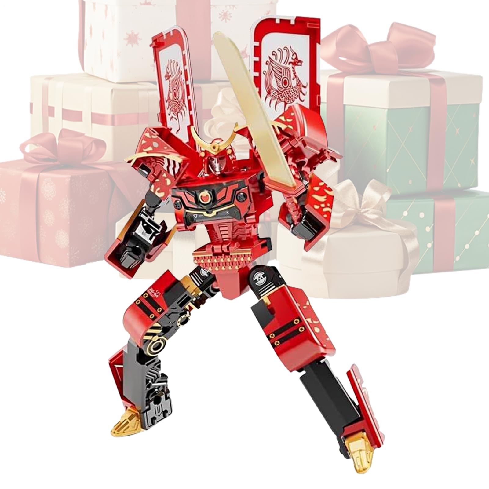 Transforming Ice Cream Robot Toy, 2in-1 DIY Creative Transformations, 19x8x2.5cm, Transform into Robot Action Figure - Image 8