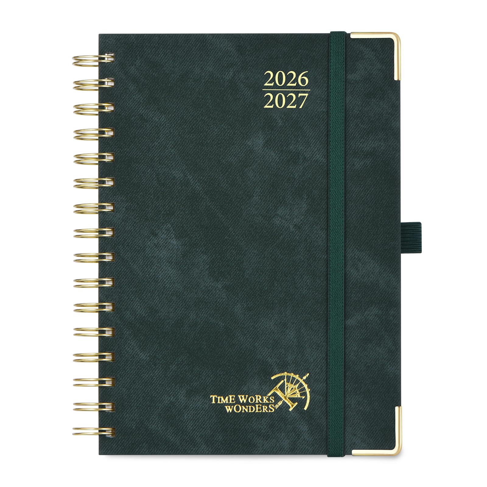 POPRUN Lehrerkalender 2026 2027 A5 auf Deutsch - Lehrerplaner für die Unterrichtsvorbereitung mit Monatliches Register. Schulplaner mit PU-Leder Hardcover