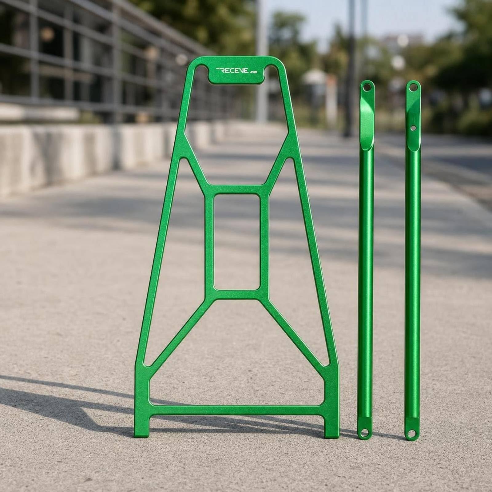 Porte-Bagages pour Vélo Pliant, Vert Postal, Size to 5