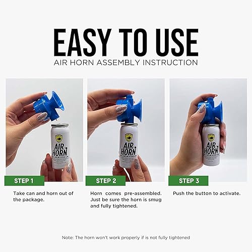 Miniatura 5 de Guard Dog Security Bocina de aire para seguridad, bocina de sonido fuerte, bocina de aire mini de mano, bocina de niebla y para barco para uso