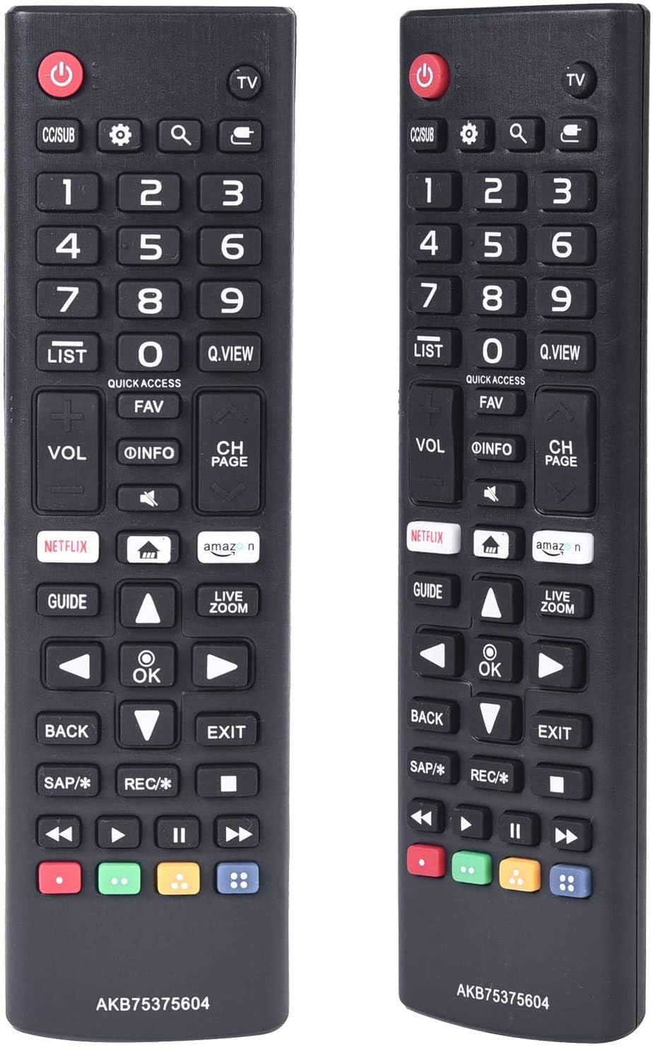 ezControlAKB75375604 Remote Compatible with LG AKB75375604 for LG 4K Smart TV 43UK6300PUE 49UK6300PUE 55UK6300PUE 65UK6300PUE 75UK6570PUB 75SK8070PUA 55SK9000PUA 86UK6570PUB 43UK6250PUB 55UK7700PUD