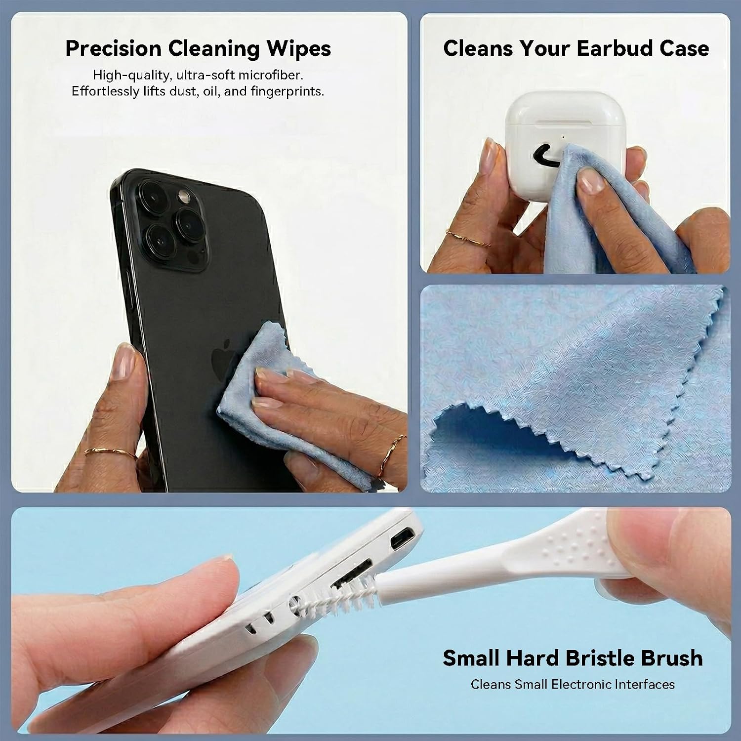 Airpod Cleaner Kit for Earbuds Pro 1 2 3 4, 4-in-1 Phone Cleaning Kit image 4