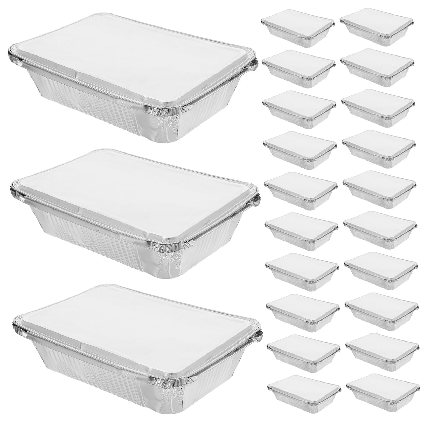 25 Bandejas de aluminio para horno y barbacoa ideales para llevar comida