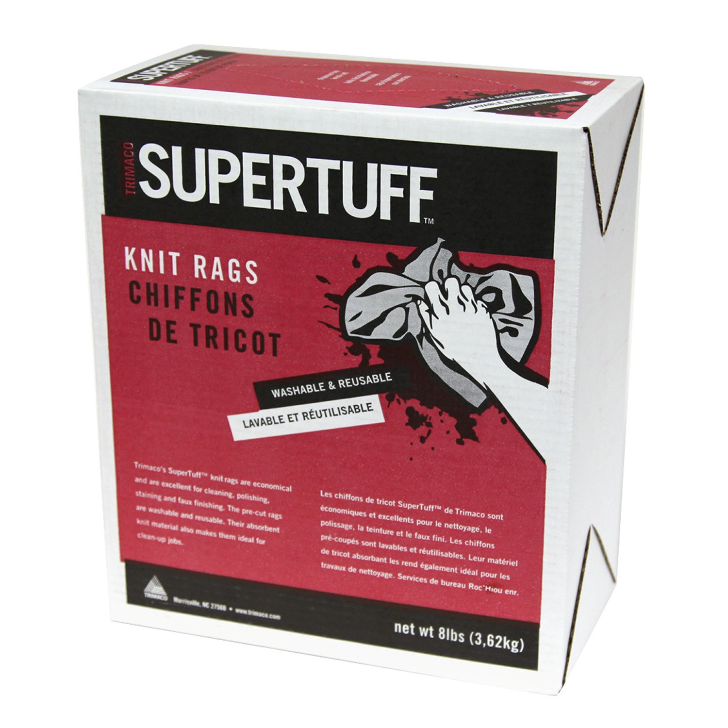 Amazon.com: Mixed White Knit Rags, 8lb Compressed Box : Health