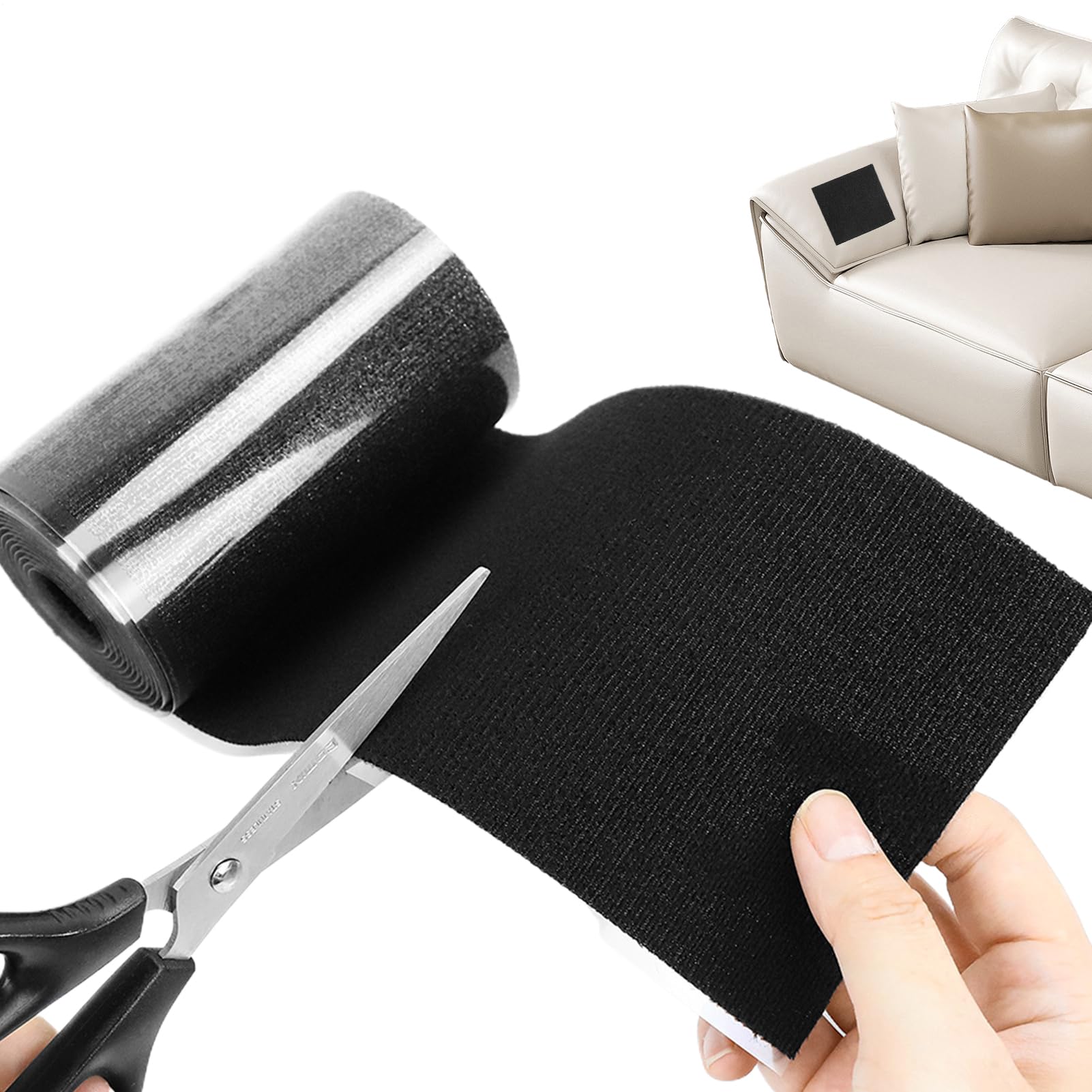 Upholstery Tape - Boat Covers Adhesive Patch,Tear-Resistant Washable Canvas Repair Tape for Leather Upholstery Clothes Furniture Fabric Boat Cover Pool Liner RV Awning Tent