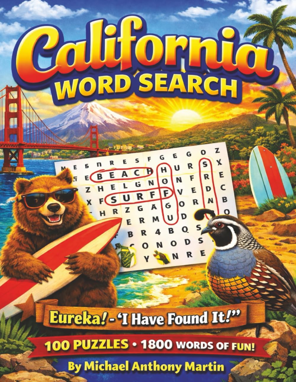California Word Search: California Word Search Puzzle Book: Word Searches with Easy-to-Read Print about California, Cities, Landmarks, Parks and More ... Times (America States Word Search Series))