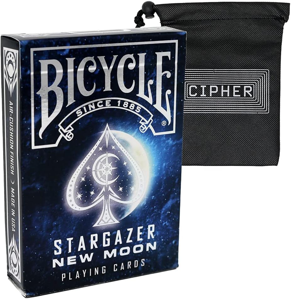 Bicycle Stargazer New Moon Playing Cards - Includes Cipher Card Bag