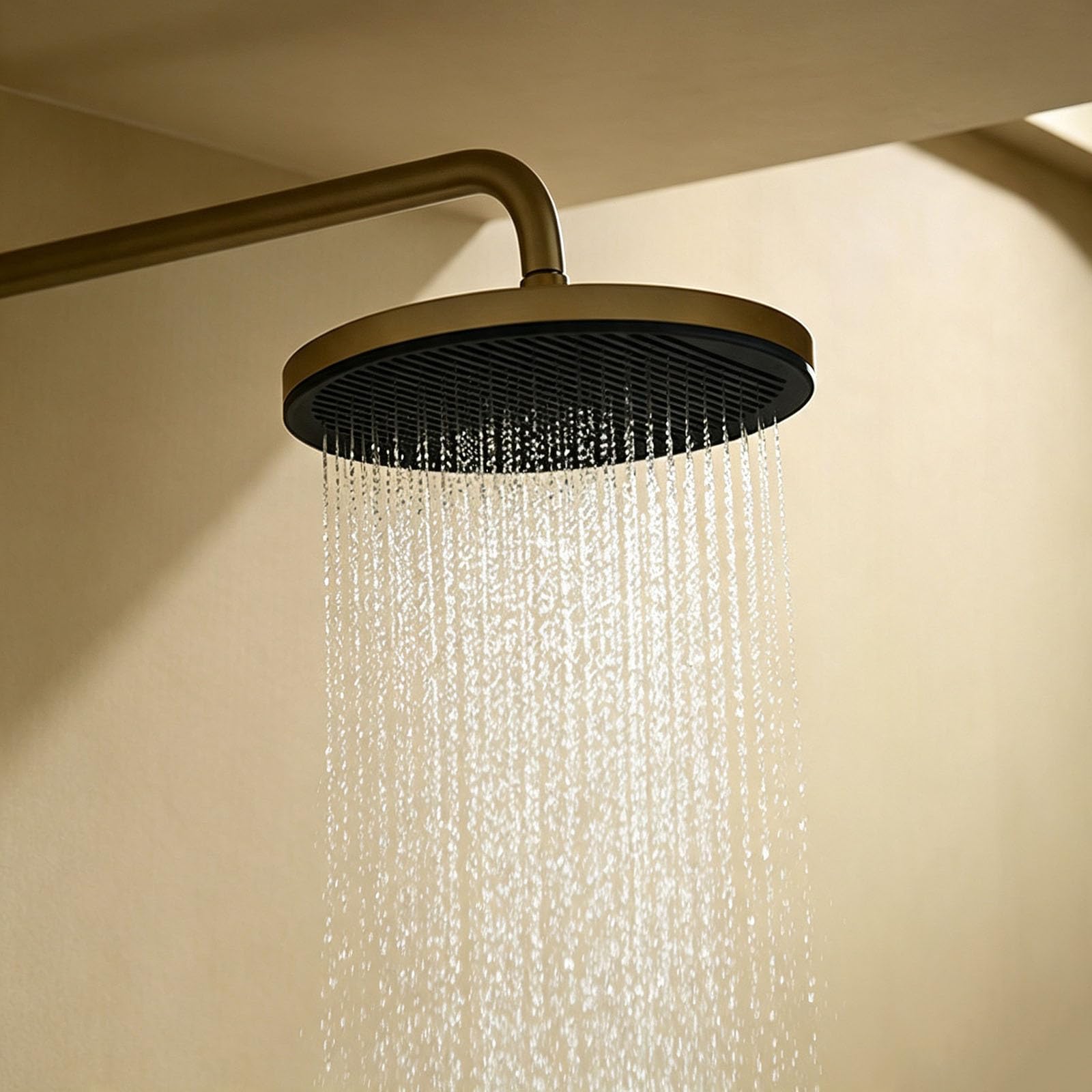 Colonna Doccia Pianoforte 3 Funzioni Spazzolato a Muro | Ugello a Cascata con Regolazione Fine ±15° Colonna Doccia Altezza Regolabile