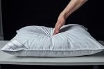 Goose Down Feather Oreillers doux Un oreiller 100% Cotton supportive lit bande d'oreiller blanc Couleur Taille Reine 20x30 de pouce