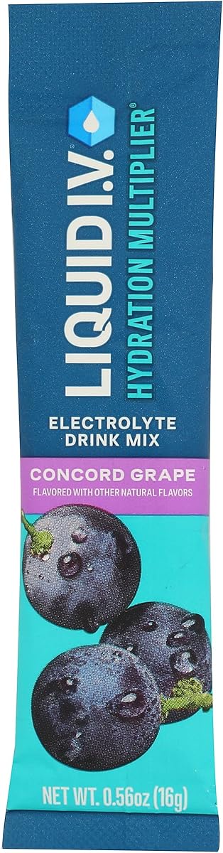 Liquid Iv Concord Grape Hydration Drink Mix SGL, 0.56 Oz