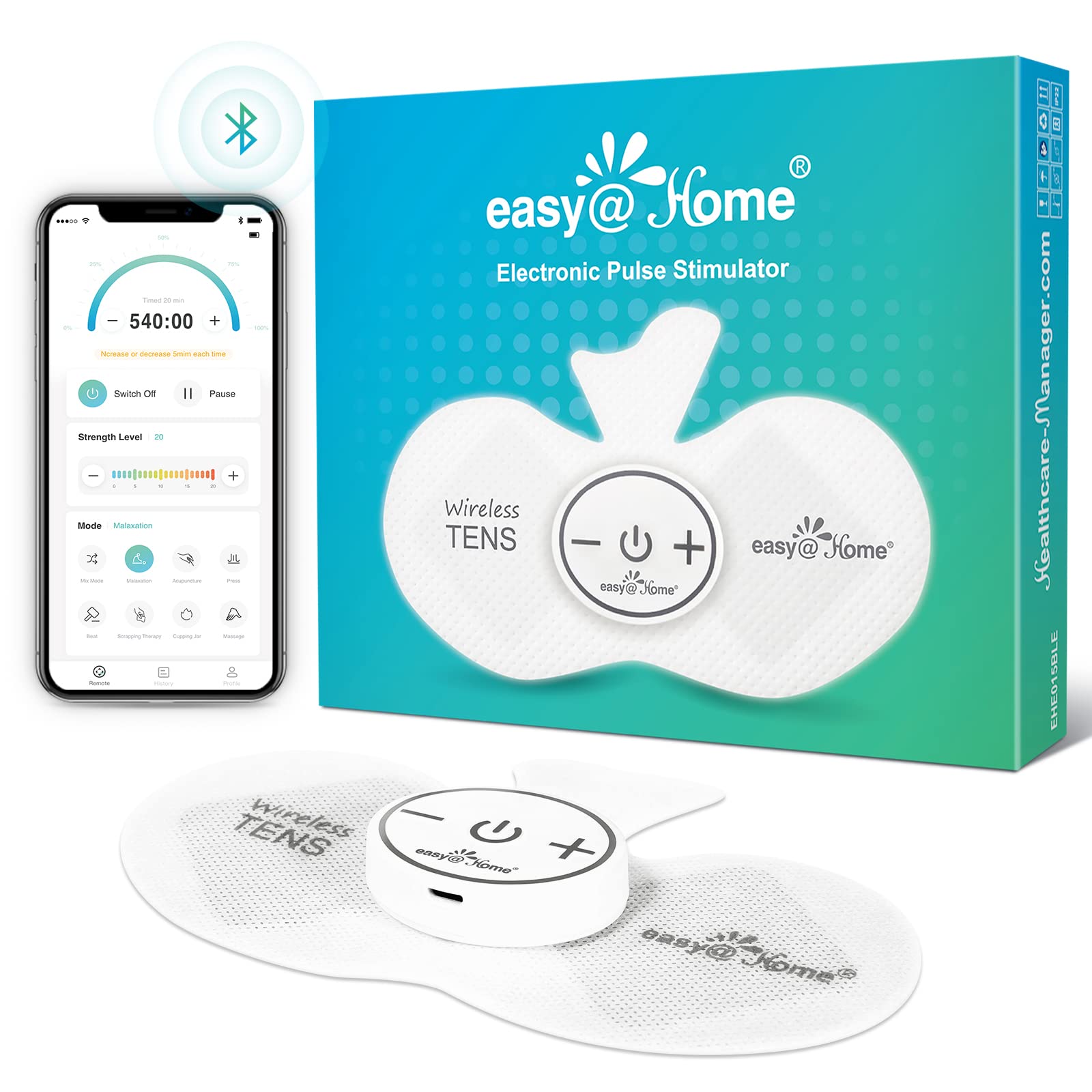 Buy Wireless Pain TENS Unit EasyHome Muscle Stimulator Back Leg Tens