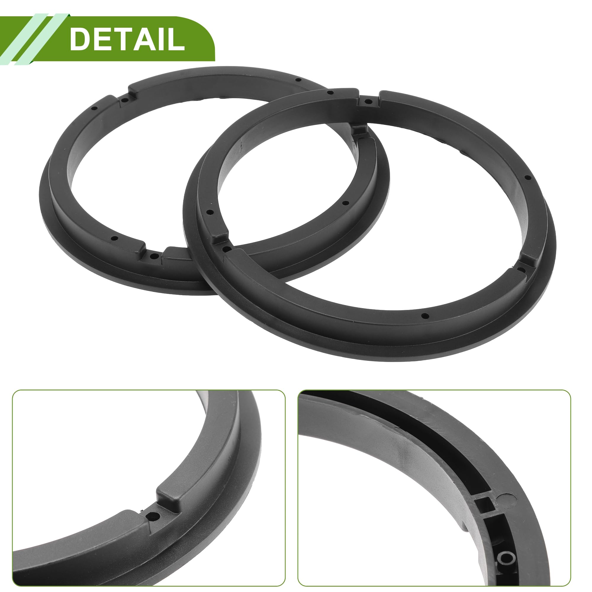 Adaptateur HP pour Suzuki Grand Vitara 2 05-15 2 Pièces | Noir, Étanche, ABS, Pour 6.5", 2 Pièces, 16mm Profondeur, Pour Suzuki Swift 05-10, Splash 08-14, SX4 06-14