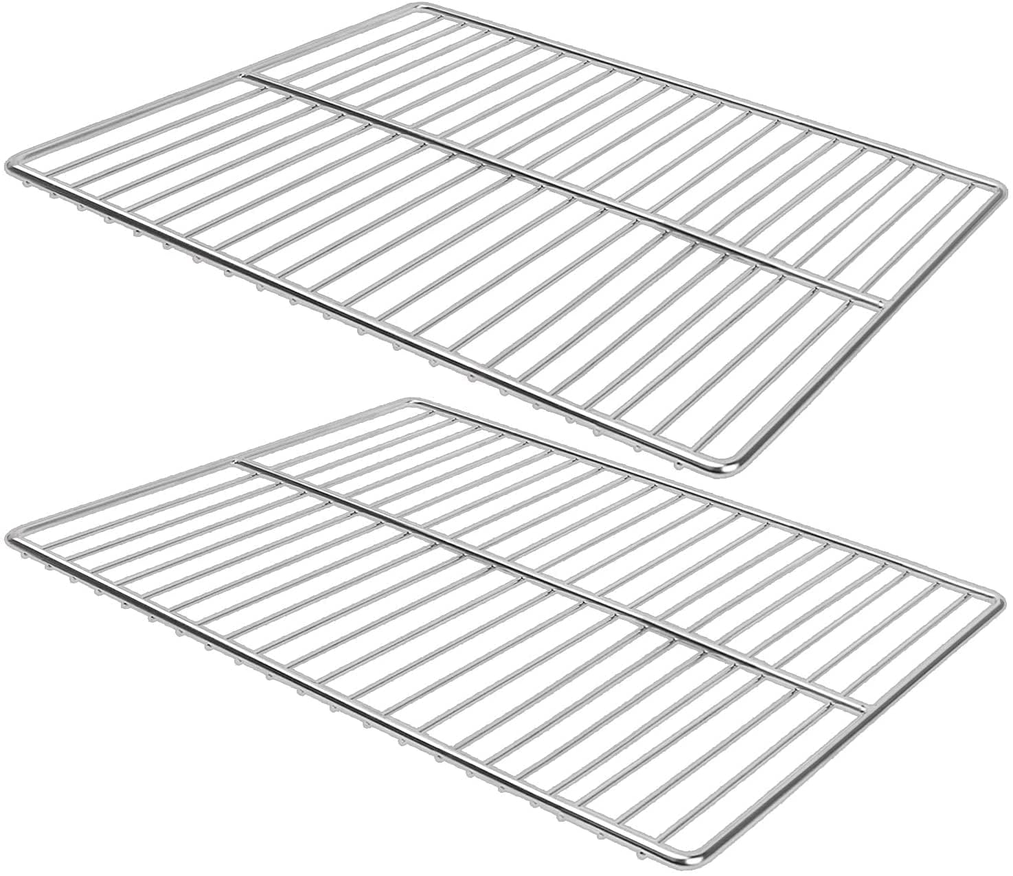313199 Cooking Grill Wire Mesh, Stainless Steel BBQ Grill Mat, Multifunction Grill Cooking Grid Grate 2 Pack (15.7"x11.8")-image-4
