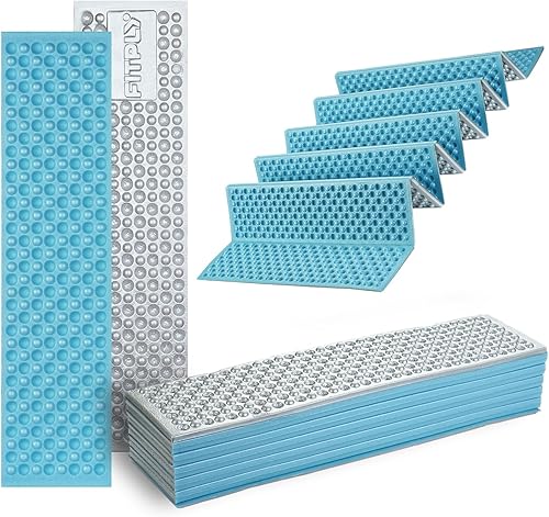 Almohadilla de espuma ultraligera, almohadilla de espuma de celda cerrada impermeable para aislamiento superior, alfombrilla de dormir plegable para