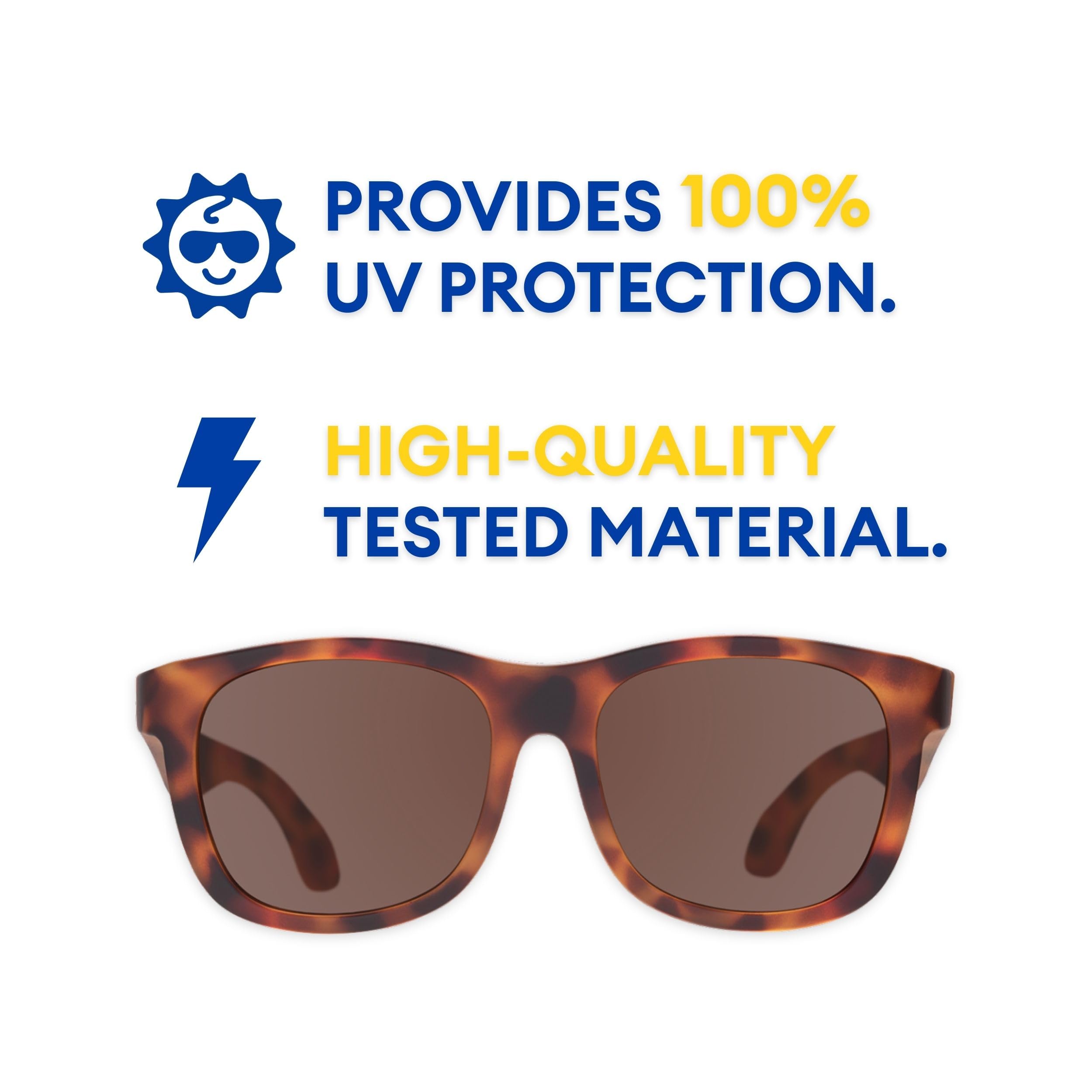 Babiators Original Navigator Sonnenbrille – Totally Tortoise (ab 6 Jahren), Totally Tortoise