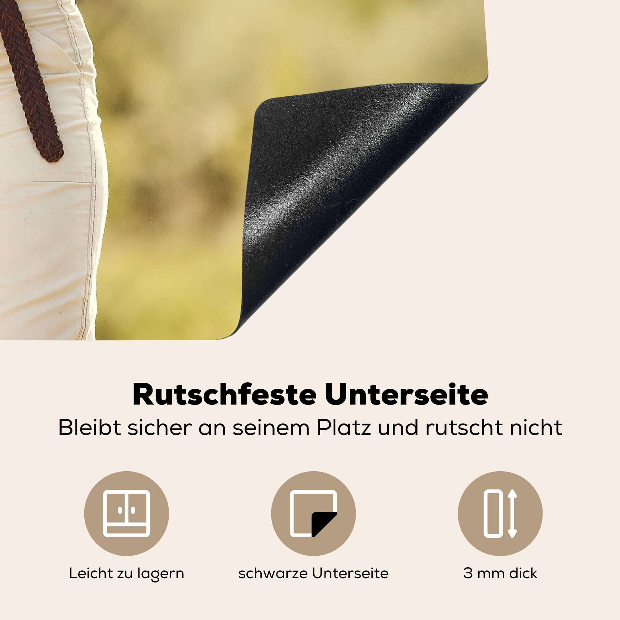 KitchenYeah© Herdabdeckplatte Personalisiert Einteilig Küche Abdeckplatte für Ceranfeld Abdeckung Induktionskochfeld Aufrollbare Matte dein Foto - Bild - 52L x 60B cm