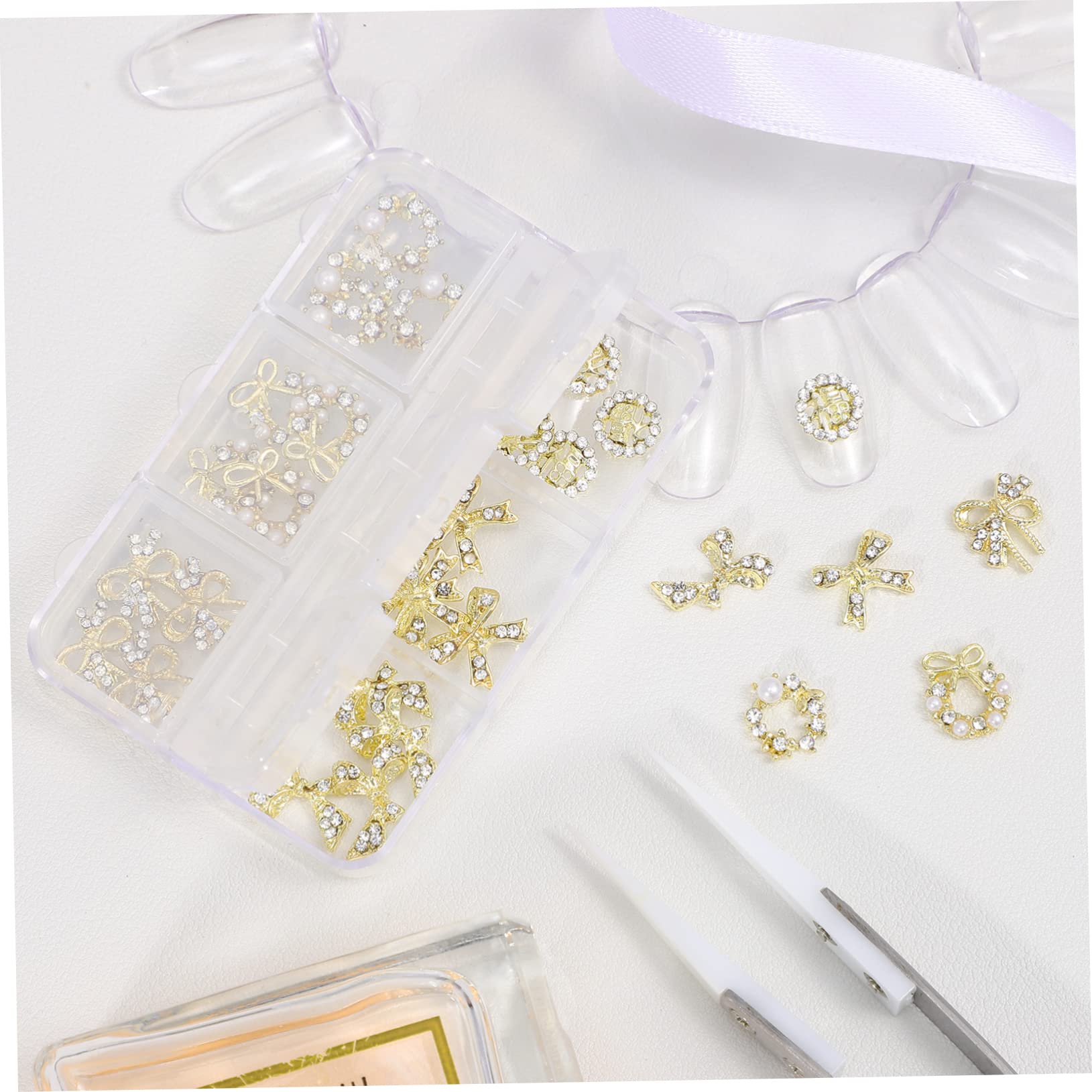 minkissy 5 Set Di Ciondoli Per Unghie in Metallo Set Di Accessori Per Manicure Art Decorazioni Per Unghie 30 Pezzi * 5