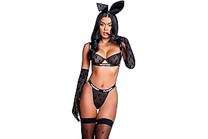 Playboy Lingerie: Women's Bunny Noir 2-piece Set