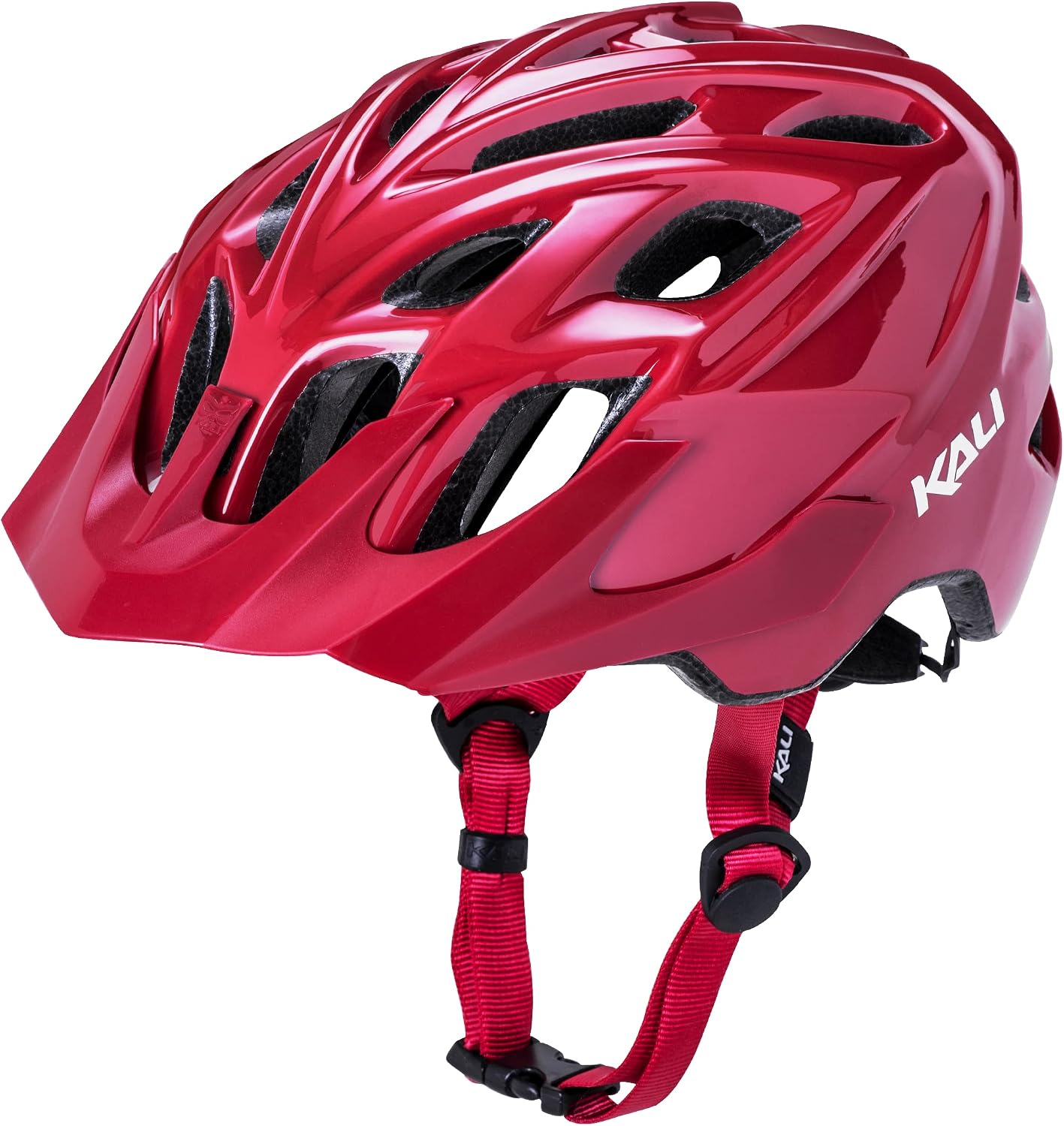 Kali Protectives Chakra Solo Bicycle Helmet; Mountain in-Mould Mountain Bike Helmet Equipped with an Integrated Visor; Dial Fit Closure System; with 21 Vents